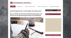 Desktop Screenshot of bewerbung-muster.eu